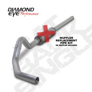 Dodge 3500 Performance Exhaust - Diamond Eye Performance - Cat Back Single - `04-`07